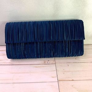 Navy clutch purse